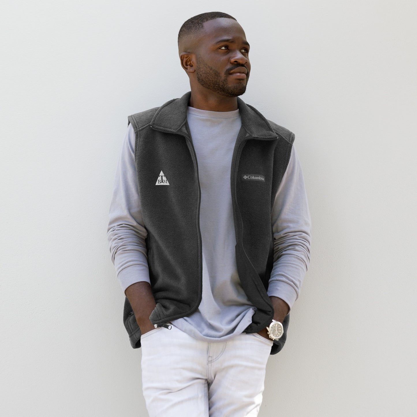 Men’s Columbia fleece vest BiggaThanMe LLC